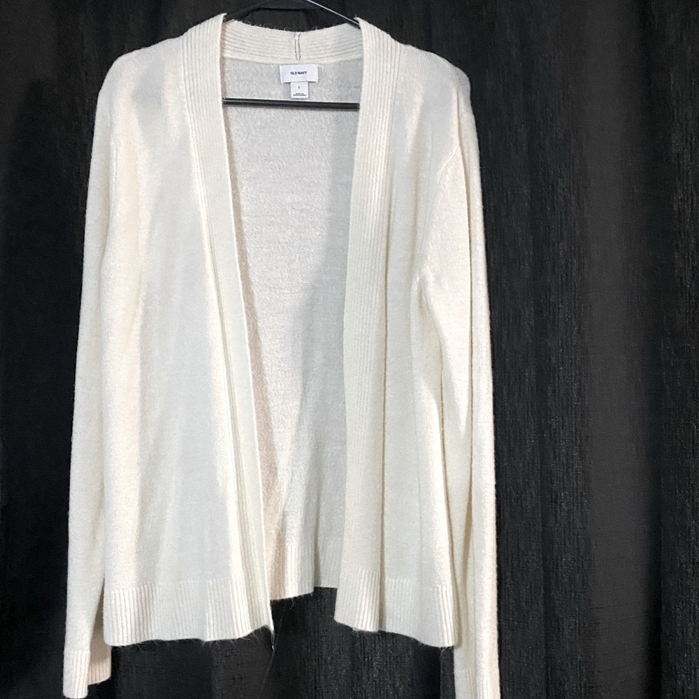 White Long Sleeve Cardigan